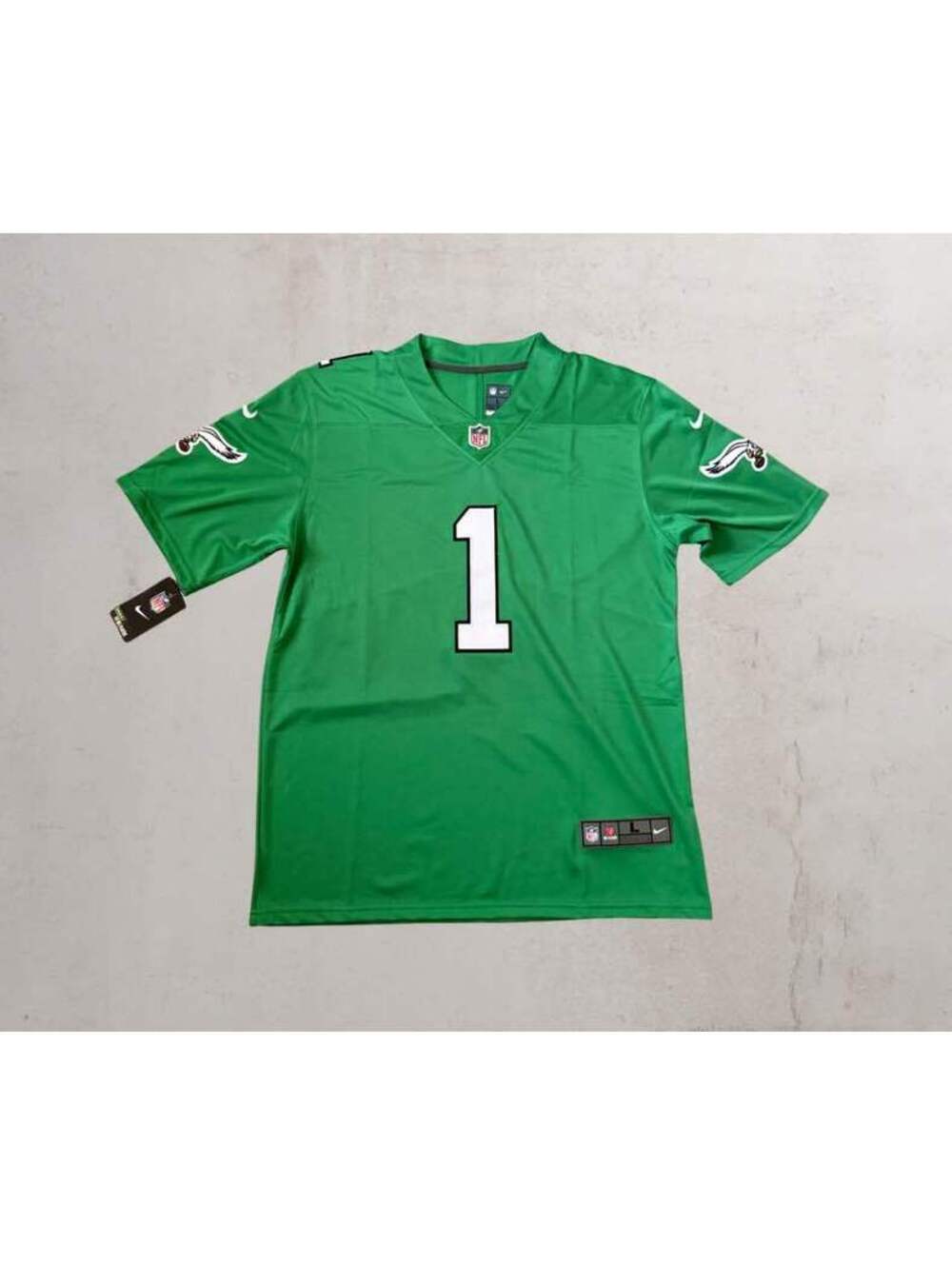 Nike Philadelphia Eagles Jalen Hurts Kelly Green Jersey Adult Large